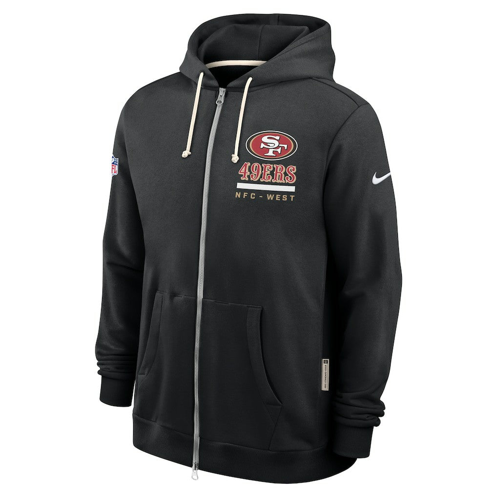 San Francisco 49ers Sideline Standard Issue Utility Player Dri-FIT Full-Zip Hoodie - Black | Nike outlet