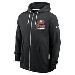 San Francisco 49ers Sideline Standard Issue Utility Player Dri-FIT Full-Zip Hoodie - Black | Nike outlet