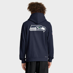 Seattle Seahawks Sideline Standard Issue Utility Player Dri-FIT Full-Zip Hoodie - College Navy | Nike outlet