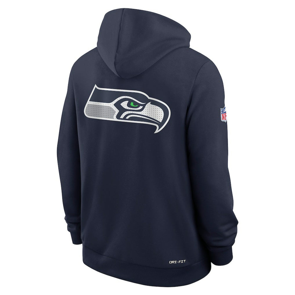 Seattle Seahawks Sideline Standard Issue Utility Player Dri-FIT Full-Zip Hoodie - College Navy | Nike outlet