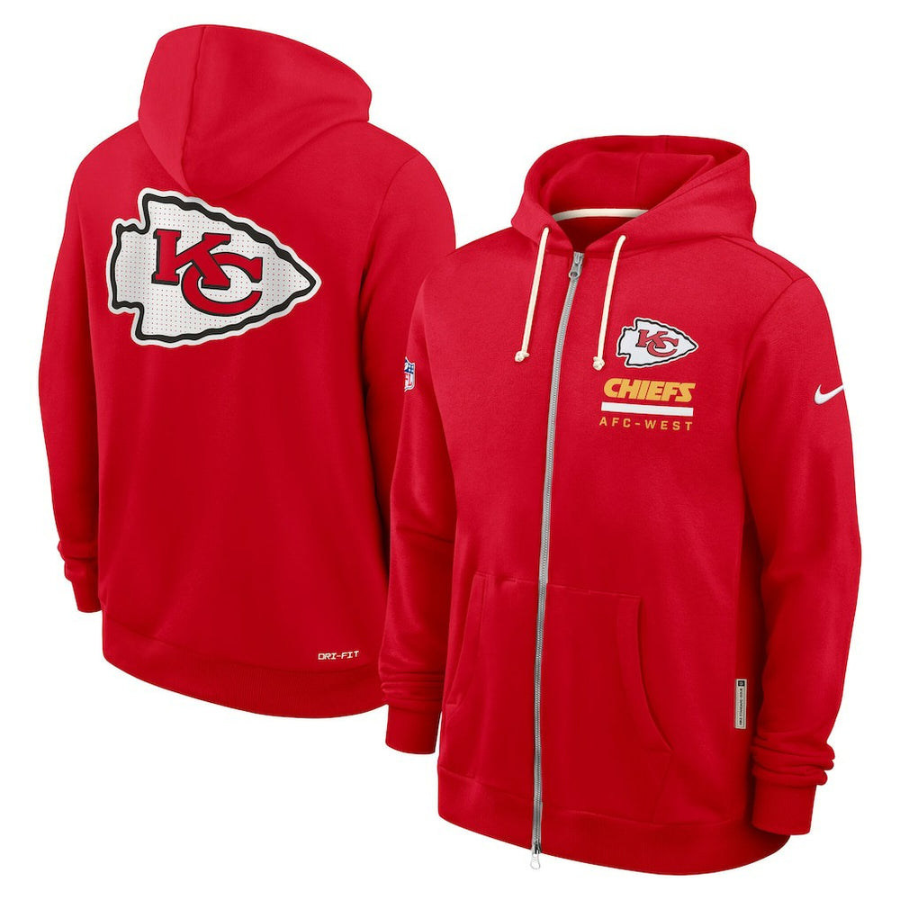 Kansas City Chiefs Sideline Standard Issue Utility Player Dri-FIT Full-Zip Hoodie - Red | Nike on sale