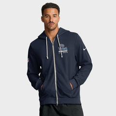 Tennessee Titans Sideline Standard Issue Utility Player Dri-FIT Full-Zip Hoodie - Navy | Nike online