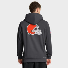 Cleveland Browns Sideline Standard Issue Utility Player Dri-FIT Full-Zip Hoodie - Anthracite | Nike for sale