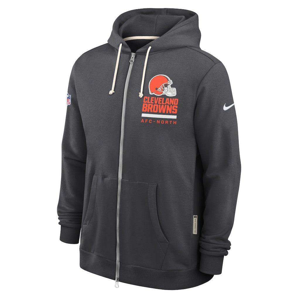 Cleveland Browns Sideline Standard Issue Utility Player Dri-FIT Full-Zip Hoodie - Anthracite | Nike for sale