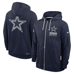 Dallas Cowboys Sideline Standard Issue Utility Player Dri-FIT Full-Zip Hoodie - Navy | Nike cheap