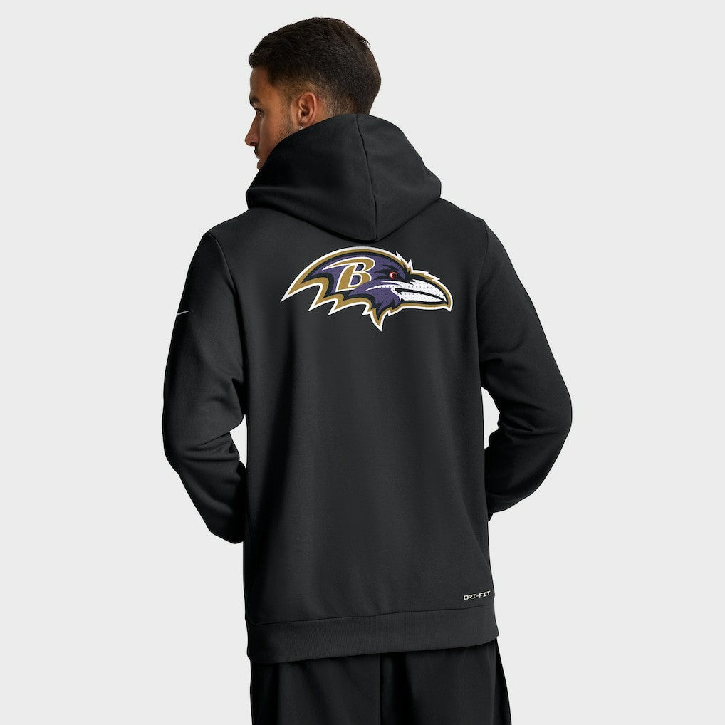Baltimore Ravens Sideline Standard Issue Utility Player Dri-FIT Full-Zip Hoodie - Black | Nike outlet