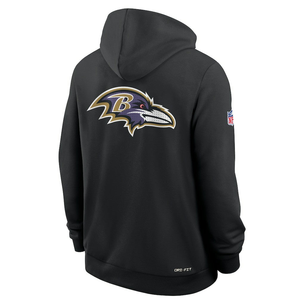 Baltimore Ravens Sideline Standard Issue Utility Player Dri-FIT Full-Zip Hoodie - Black | Nike outlet