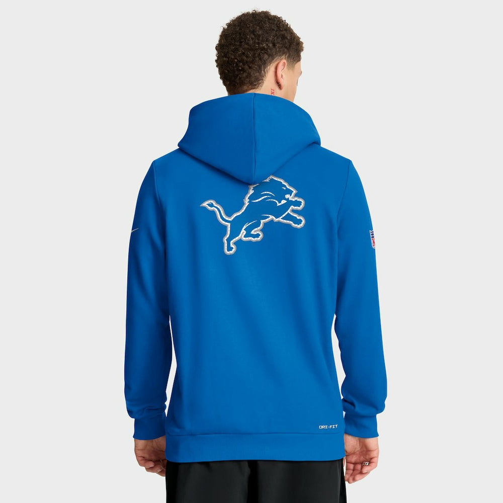 Detroit Lions Sideline Standard Issue Utility Player Dri-FIT Full-Zip Hoodie - Blue | Nike for sale
