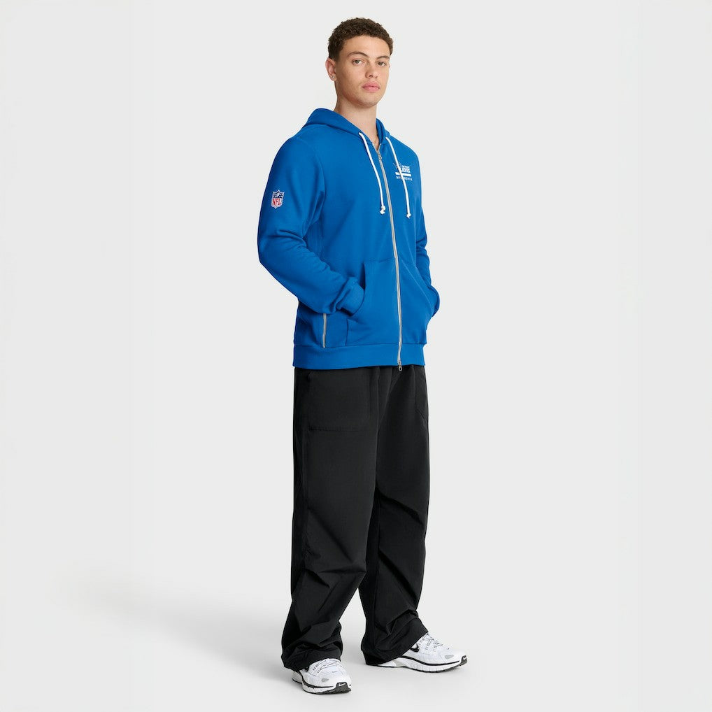 Detroit Lions Sideline Standard Issue Utility Player Dri-FIT Full-Zip Hoodie - Blue | Nike for sale