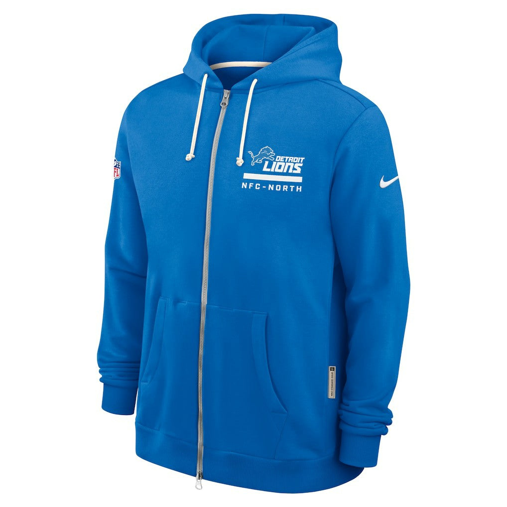 Detroit Lions Sideline Standard Issue Utility Player Dri-FIT Full-Zip Hoodie - Blue | Nike for sale