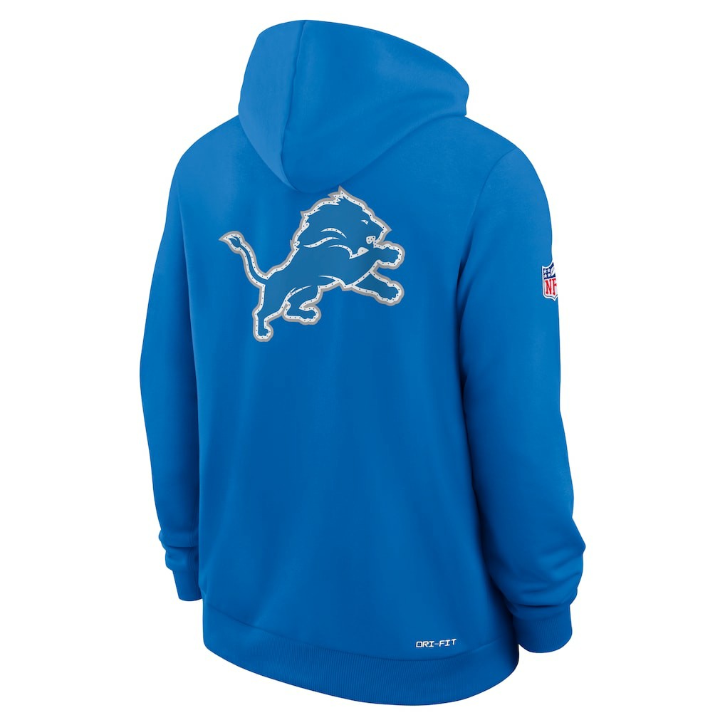 Detroit Lions Sideline Standard Issue Utility Player Dri-FIT Full-Zip Hoodie - Blue | Nike for sale