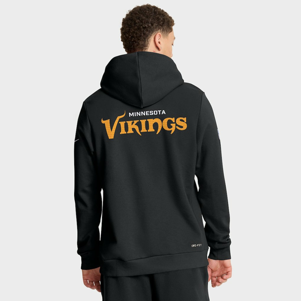 Minnesota Vikings Sideline Standard Issue Initial Home Dri-FIT Hoodie - Black | Nike outlet
