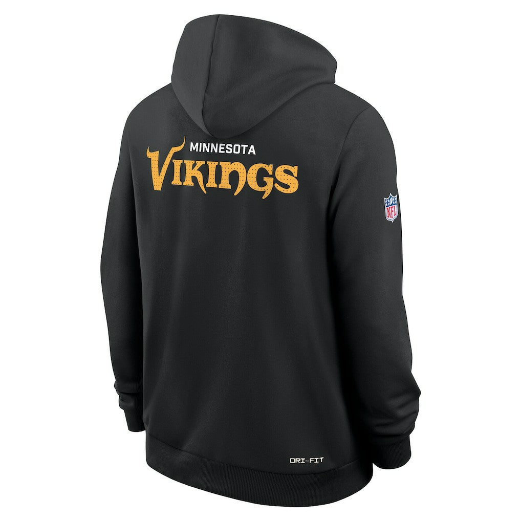 Minnesota Vikings Sideline Standard Issue Initial Home Dri-FIT Hoodie - Black | Nike outlet