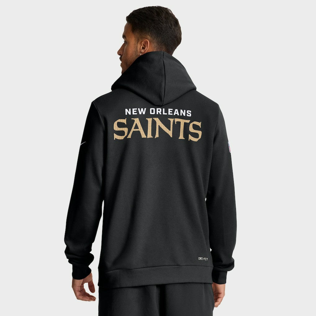 New Orleans Saints Sideline Standard Issue Initial Home Dri-FIT Hoodie - Black | Nike cheap