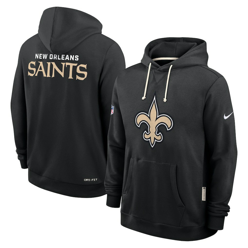 New Orleans Saints Sideline Standard Issue Initial Home Dri-FIT Hoodie - Black | Nike cheap