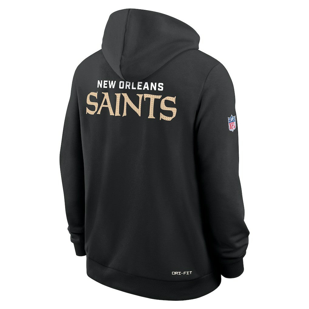New Orleans Saints Sideline Standard Issue Initial Home Dri-FIT Hoodie - Black | Nike cheap