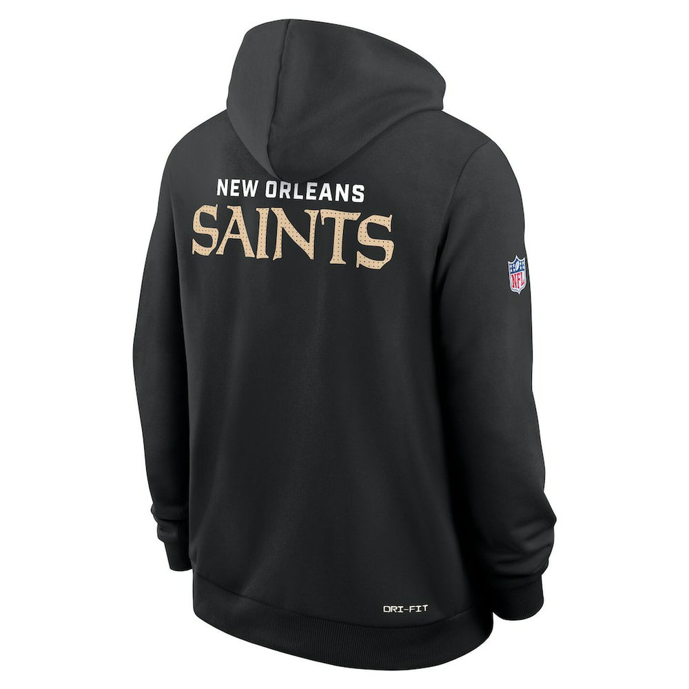 New Orleans Saints Sideline Standard Issue Initial Home Dri-FIT Hoodie - Black | Nike cheap