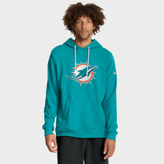 Miami Dolphins Sideline Standard Issue Initial Home Dri-FIT Hoodie - Aqua | Nike sale