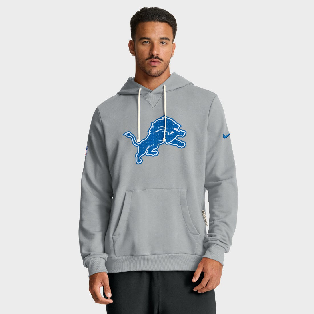 Detroit Lions Sideline Standard Issue Initial Home Dri-FIT Hoodie - Gray | Nike on sale