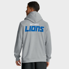 Detroit Lions Sideline Standard Issue Initial Home Dri-FIT Hoodie - Gray | Nike on sale