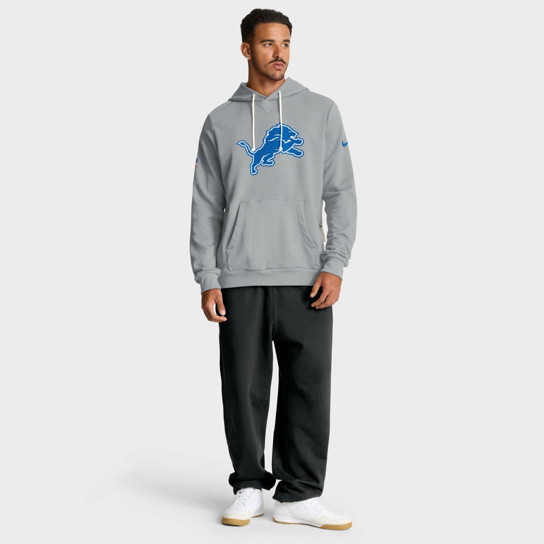 Detroit Lions Sideline Standard Issue Initial Home Dri-FIT Hoodie - Gray | Nike on sale