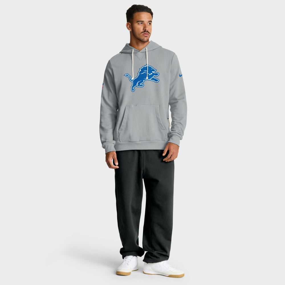 Detroit Lions Sideline Standard Issue Initial Home Dri-FIT Hoodie - Gray | Nike on sale