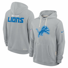 Detroit Lions Sideline Standard Issue Initial Home Dri-FIT Hoodie - Gray | Nike on sale