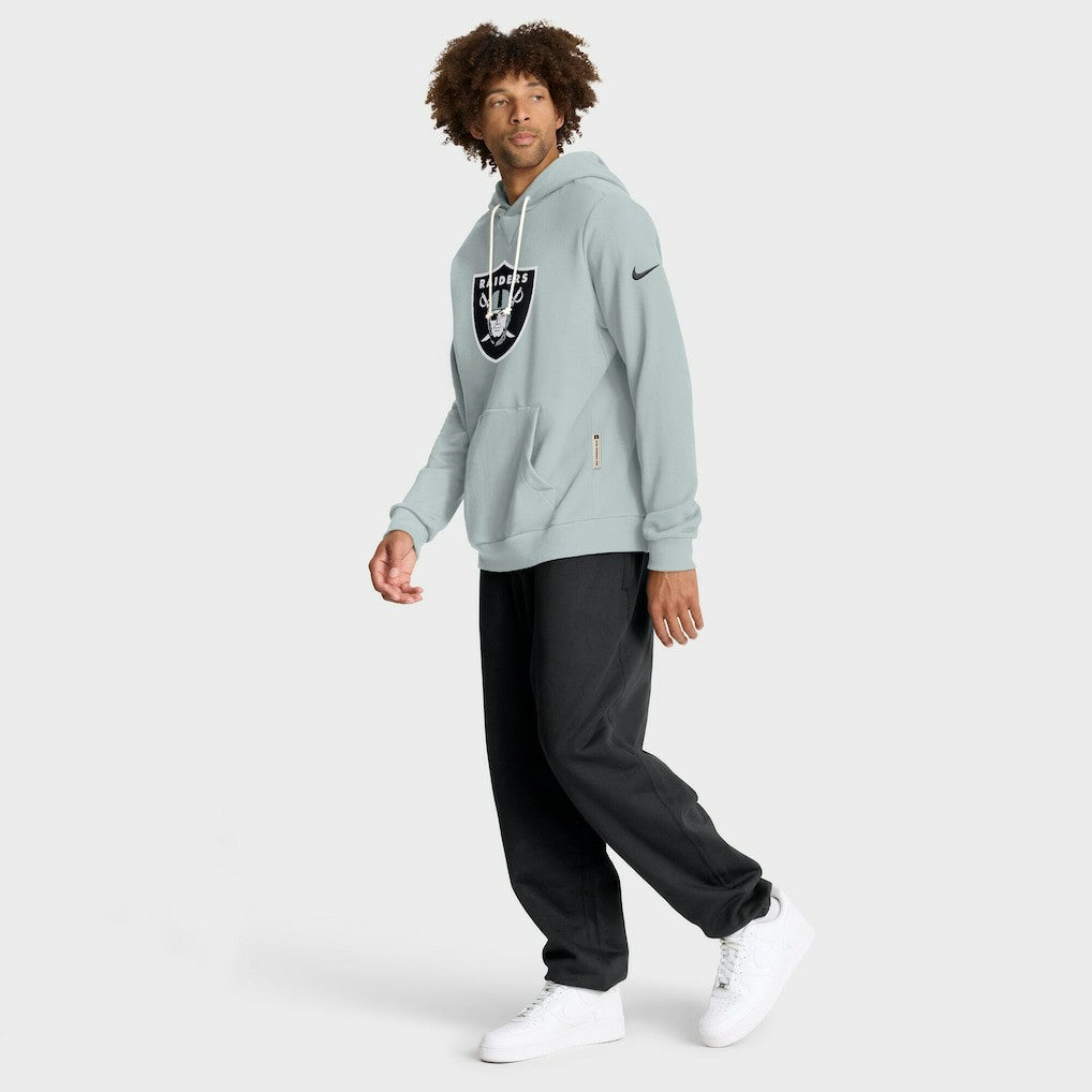 Las Vegas Raiders Sideline Standard Issue Initial Home Dri-FIT Hoodie - Silver | Nike outlet
