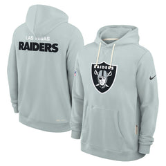 Las Vegas Raiders Sideline Standard Issue Initial Home Dri-FIT Hoodie - Silver | Nike outlet