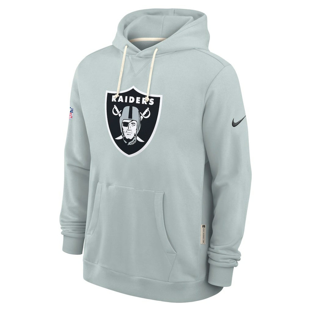 Las Vegas Raiders Sideline Standard Issue Initial Home Dri-FIT Hoodie - Silver | Nike outlet