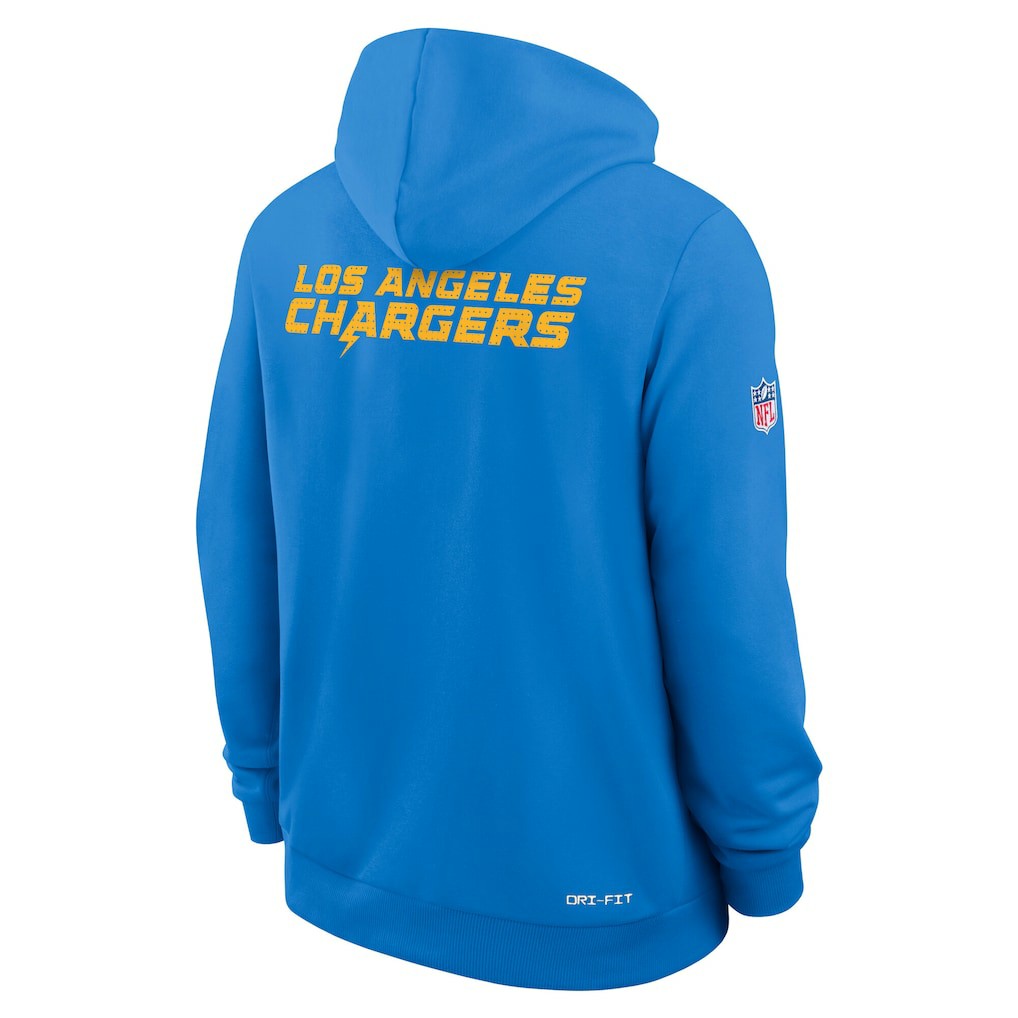 Los Angeles Chargers Sideline Standard Issue Initial Home Dri-FIT Hoodie - Powder Blue | Nike cheap