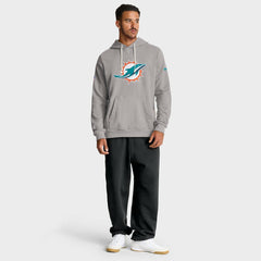 Miami Dolphins Sideline Standard Issue Initial Home Dri-FIT Hoodie - Charcoal | Nike outlet