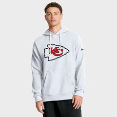 Kansas City Chiefs Sideline Standard Issue Initial Home Dri-FIT Hoodie - White | Nike discount