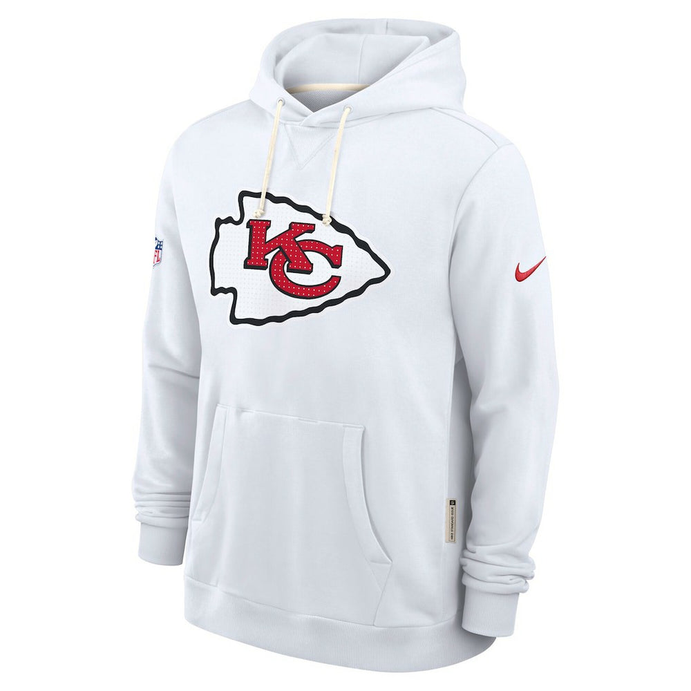 Kansas City Chiefs Sideline Standard Issue Initial Home Dri-FIT Hoodie - White | Nike discount