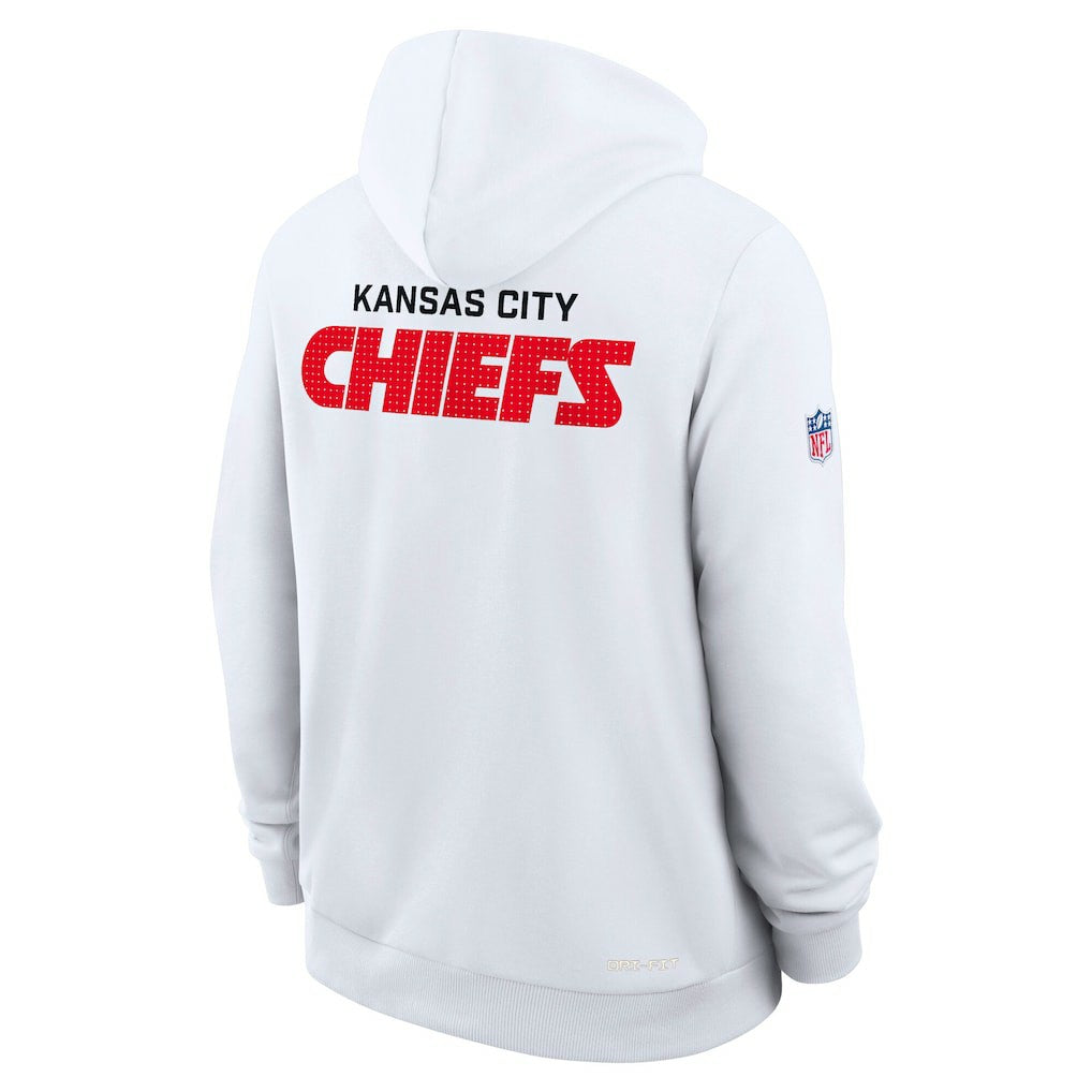 Kansas City Chiefs Sideline Standard Issue Initial Home Dri-FIT Hoodie - White | Nike discount