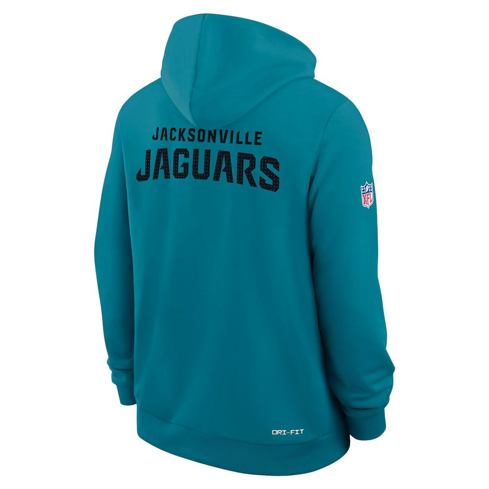 Jacksonville Jaguars Sideline Standard Issue Initial Home Dri-FIT Hoodie - Teal | Nike for sale