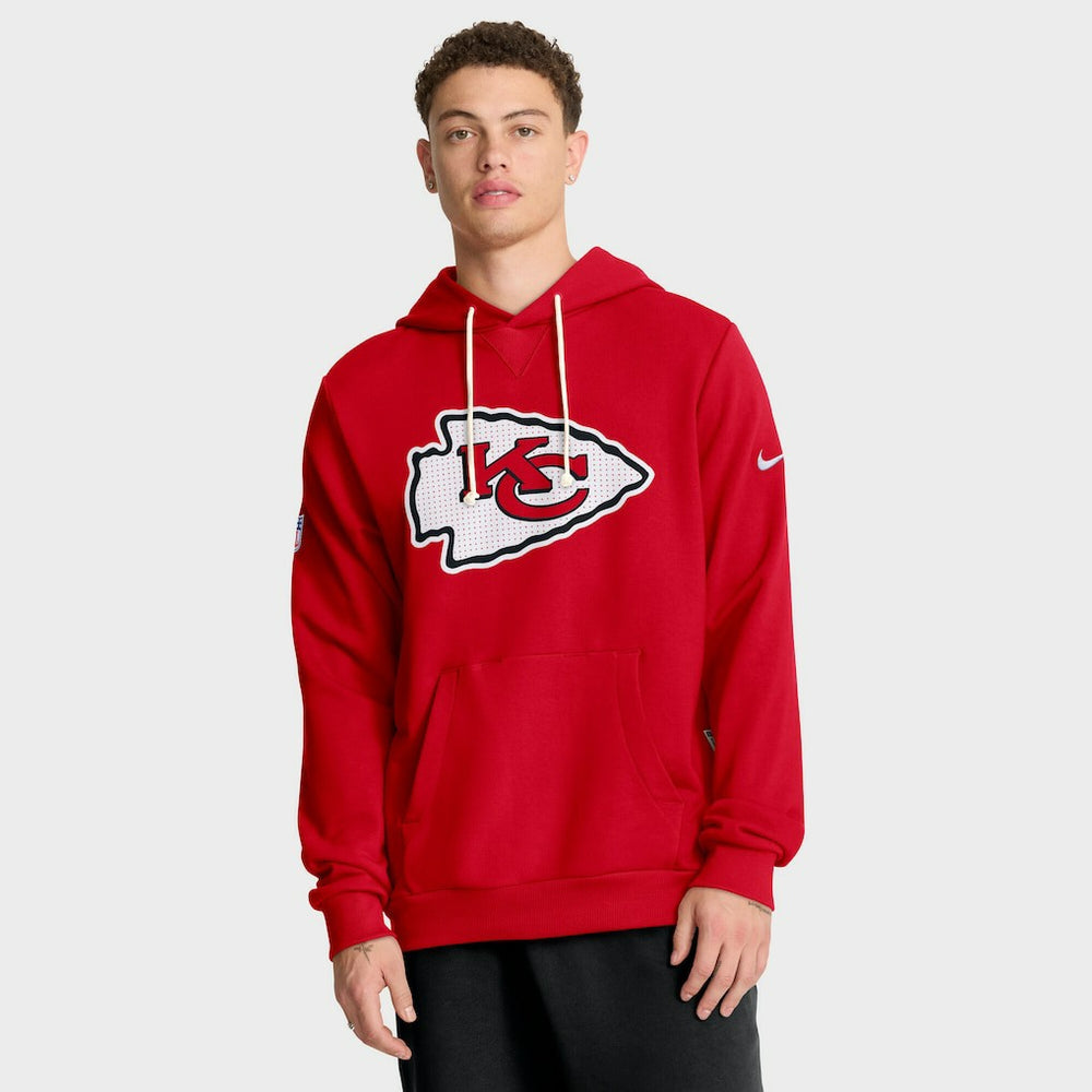 Kansas City Chiefs Sideline Standard Issue Initial Home Dri-FIT Hoodie - Red | Nike online