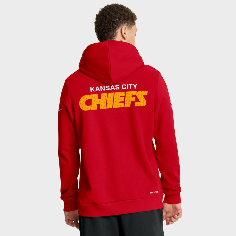 Kansas City Chiefs Sideline Standard Issue Initial Home Dri-FIT Hoodie - Red | Nike online