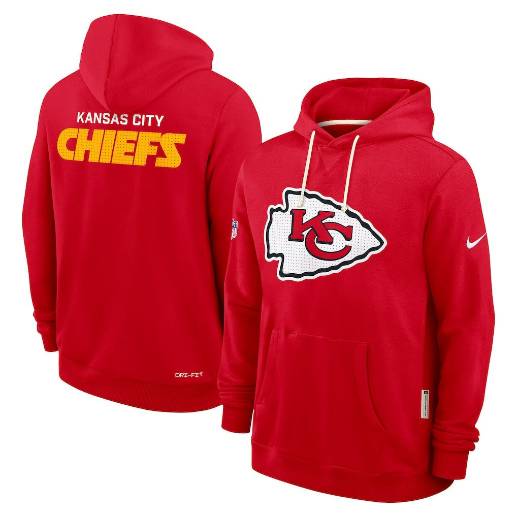 Kansas City Chiefs Sideline Standard Issue Initial Home Dri-FIT Hoodie - Red | Nike online