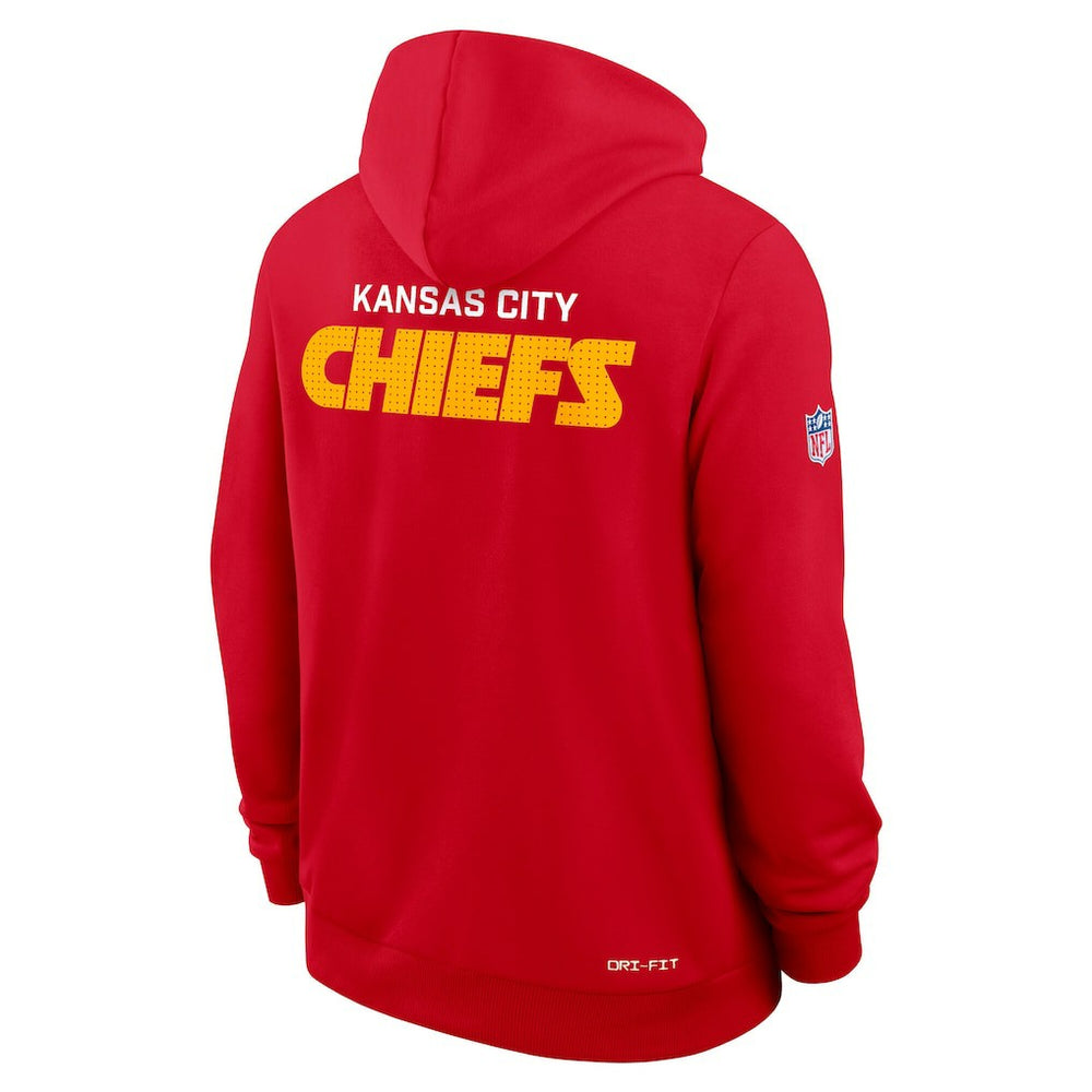 Kansas City Chiefs Sideline Standard Issue Initial Home Dri-FIT Hoodie - Red | Nike online