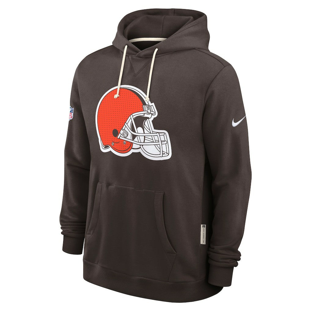 Cleveland Browns Sideline Standard Issue Initial Home Dri-FIT Hoodie - Brown | Nike for sale