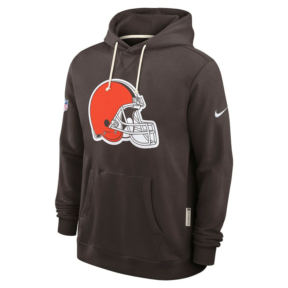 Cleveland Browns Sideline Standard Issue Initial Home Dri-FIT Hoodie - Brown | Nike for sale
