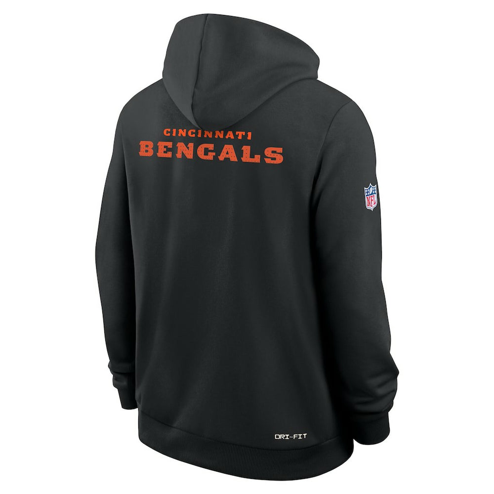 Cincinnati Bengals Sideline Standard Issue Initial Home Dri-FIT Hoodie - Black | Nike on sale
