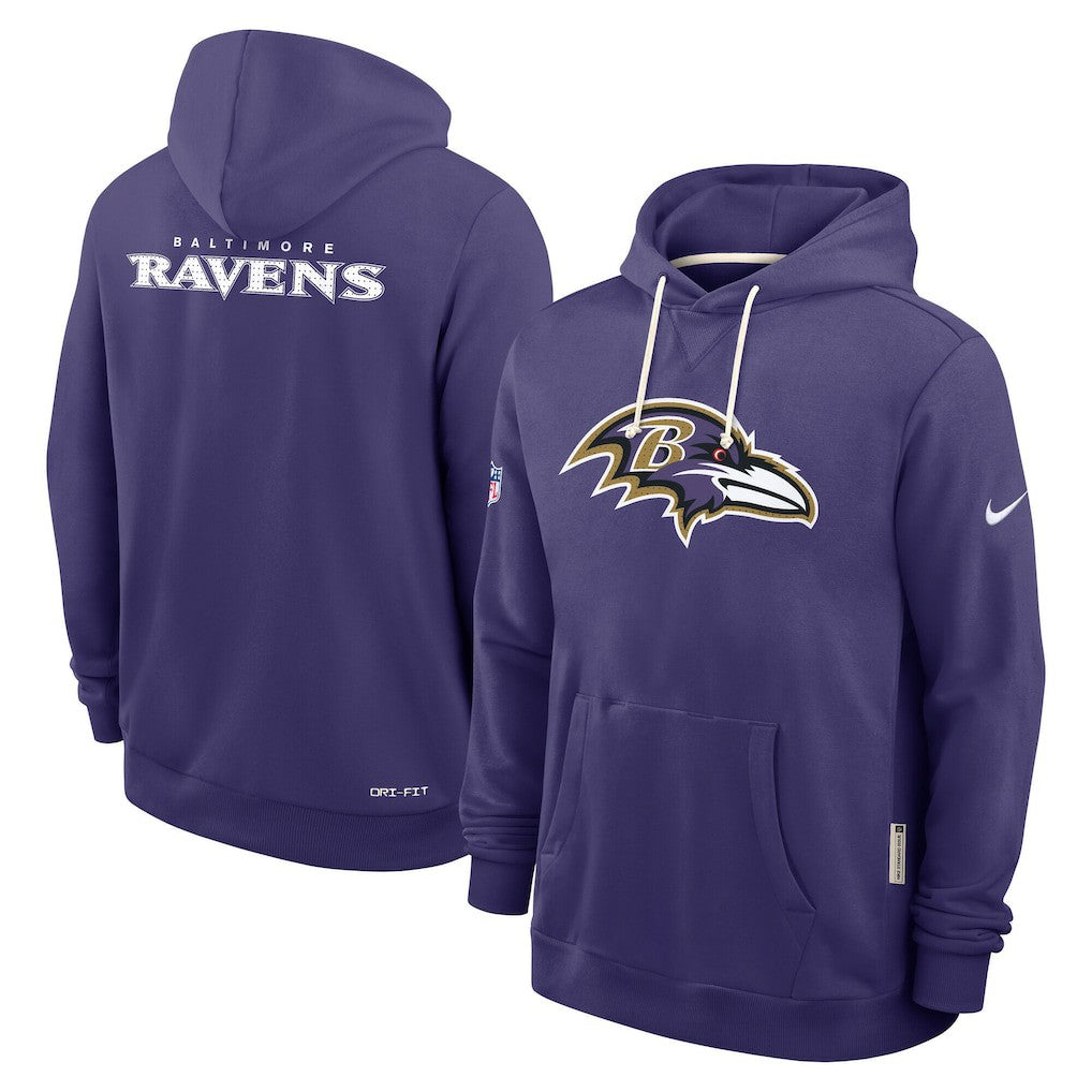 Baltimore Ravens Sideline Standard Issue Initial Home Dri-FIT Hoodie - Purple | Nike sale