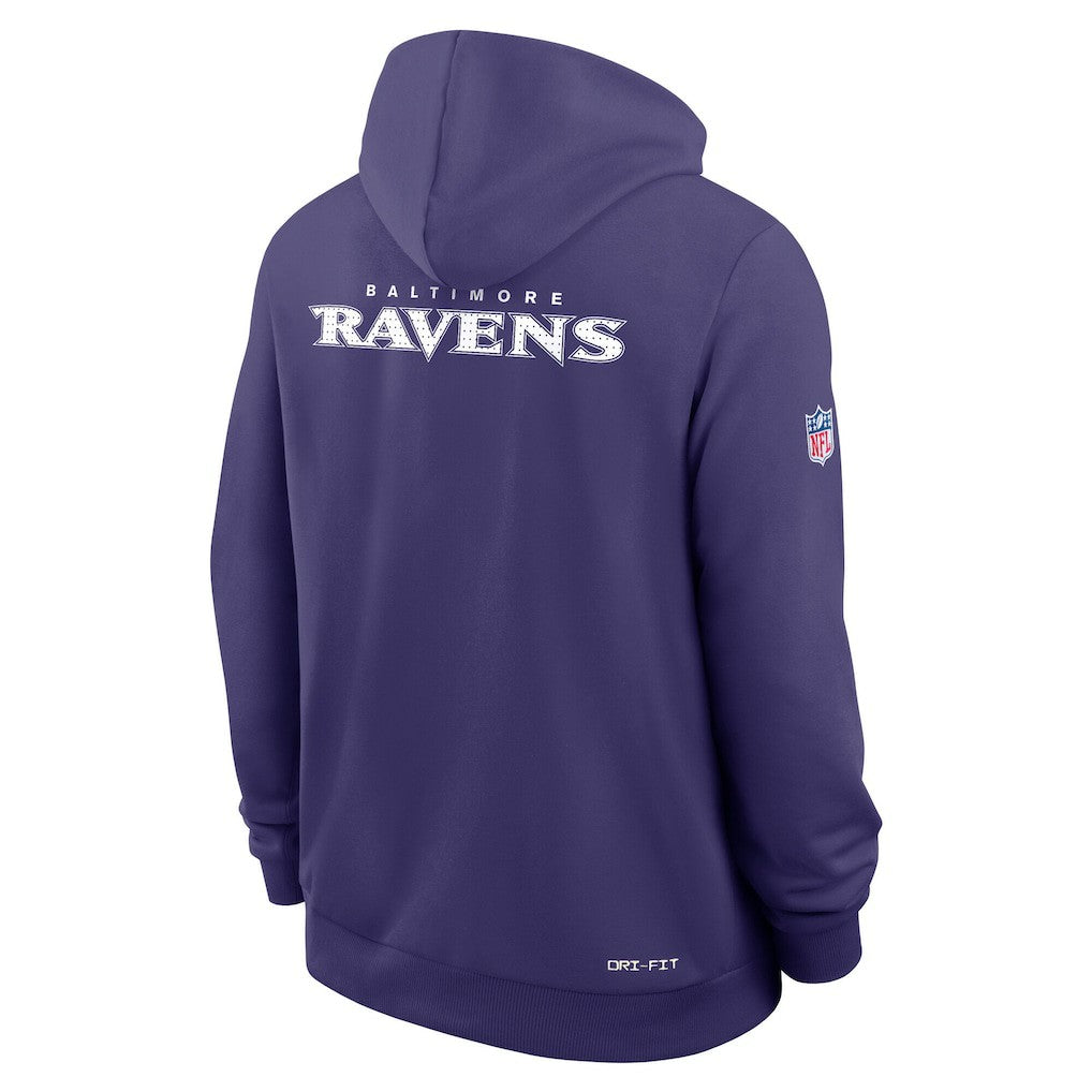 Baltimore Ravens Sideline Standard Issue Initial Home Dri-FIT Hoodie - Purple | Nike sale