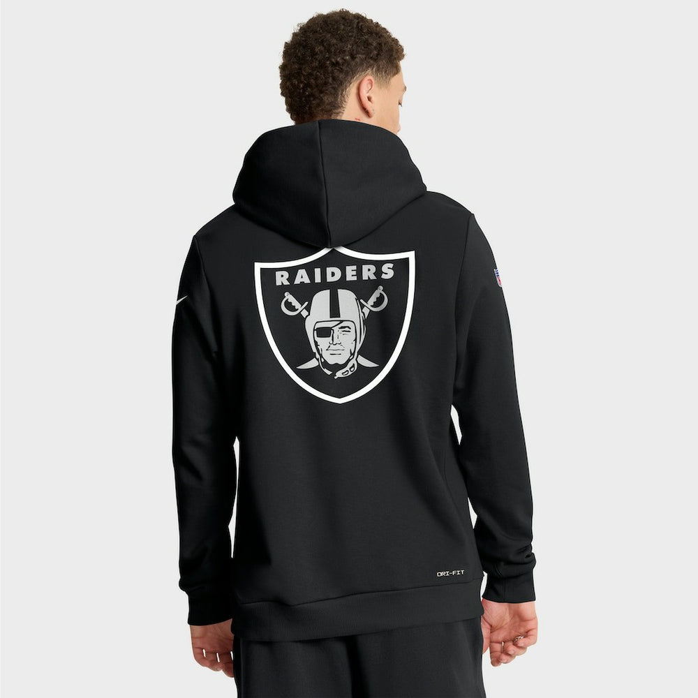 Las Vegas Raiders 2025 NFL Crucial Catch Sideline Standard Issue Dri-FIT Hoodie - Black | Nike discount