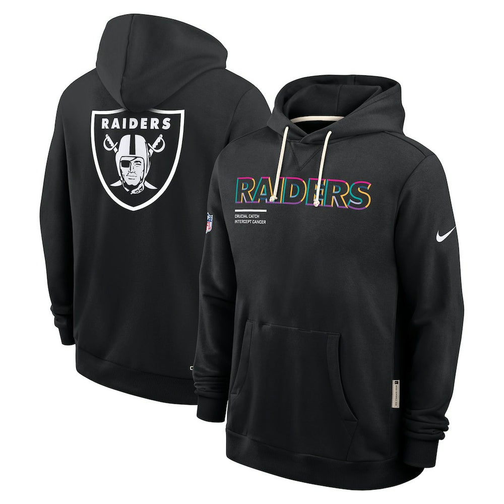 Las Vegas Raiders 2025 NFL Crucial Catch Sideline Standard Issue Dri-FIT Hoodie - Black | Nike discount