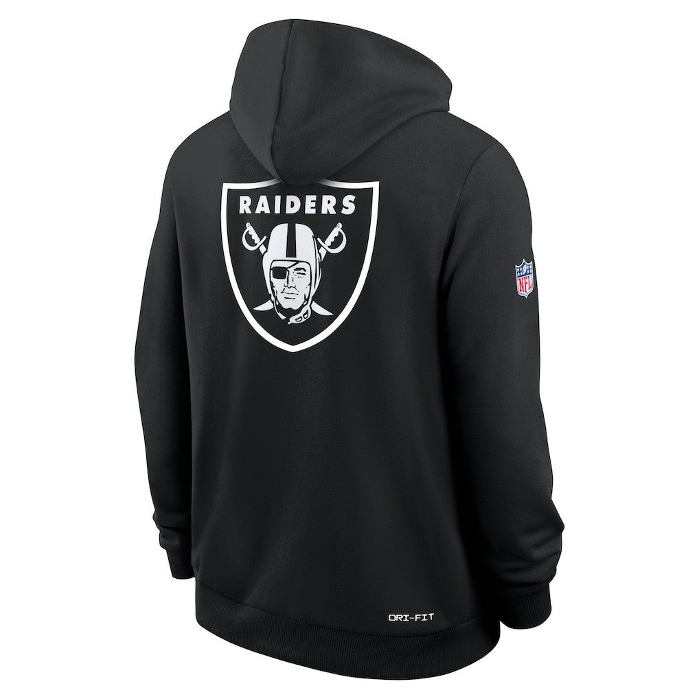 Las Vegas Raiders 2025 NFL Crucial Catch Sideline Standard Issue Dri-FIT Hoodie - Black | Nike discount