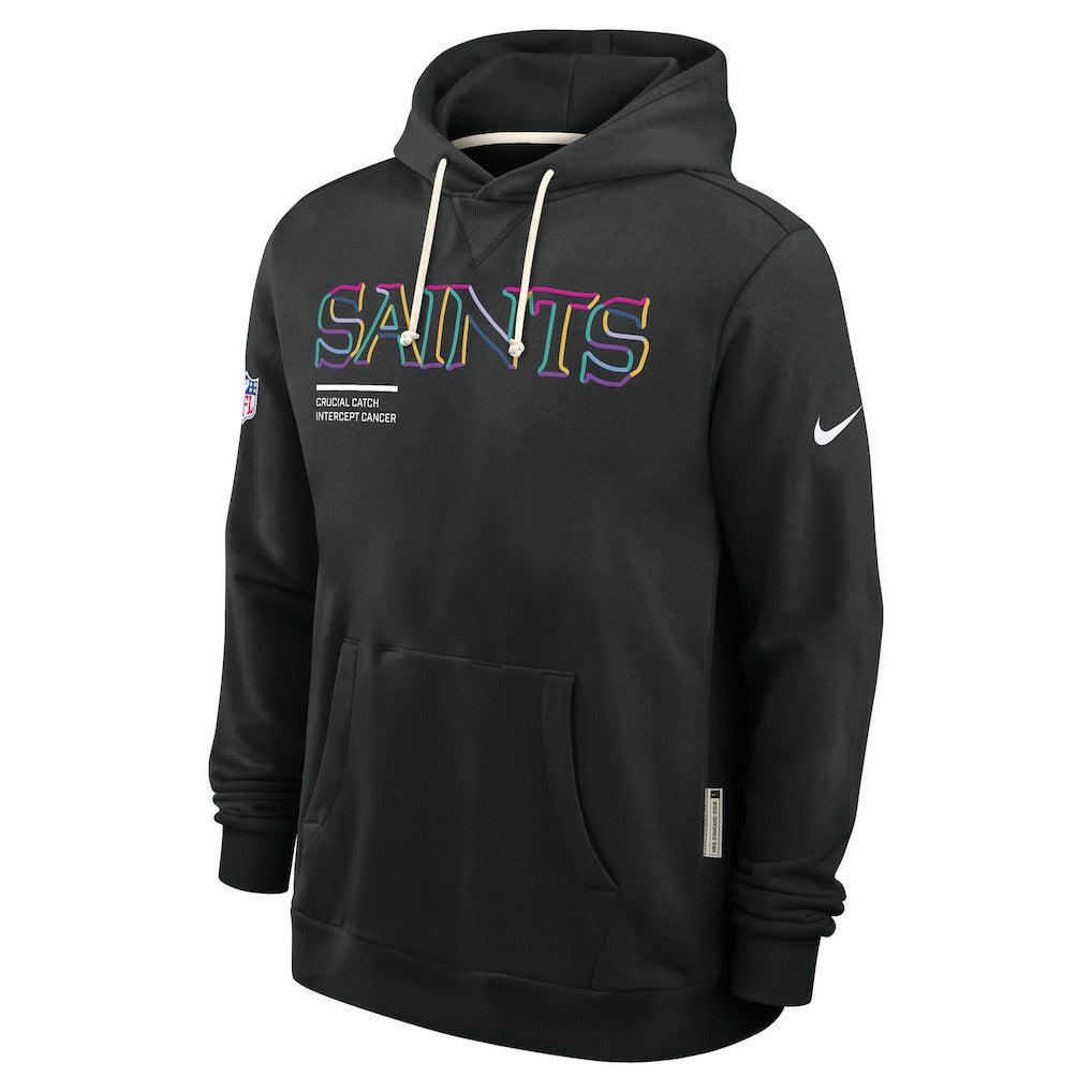 New Orleans Saints 2025 NFL Crucial Catch Sideline Standard Issue Dri-FIT Hoodie - Black | Nike discount