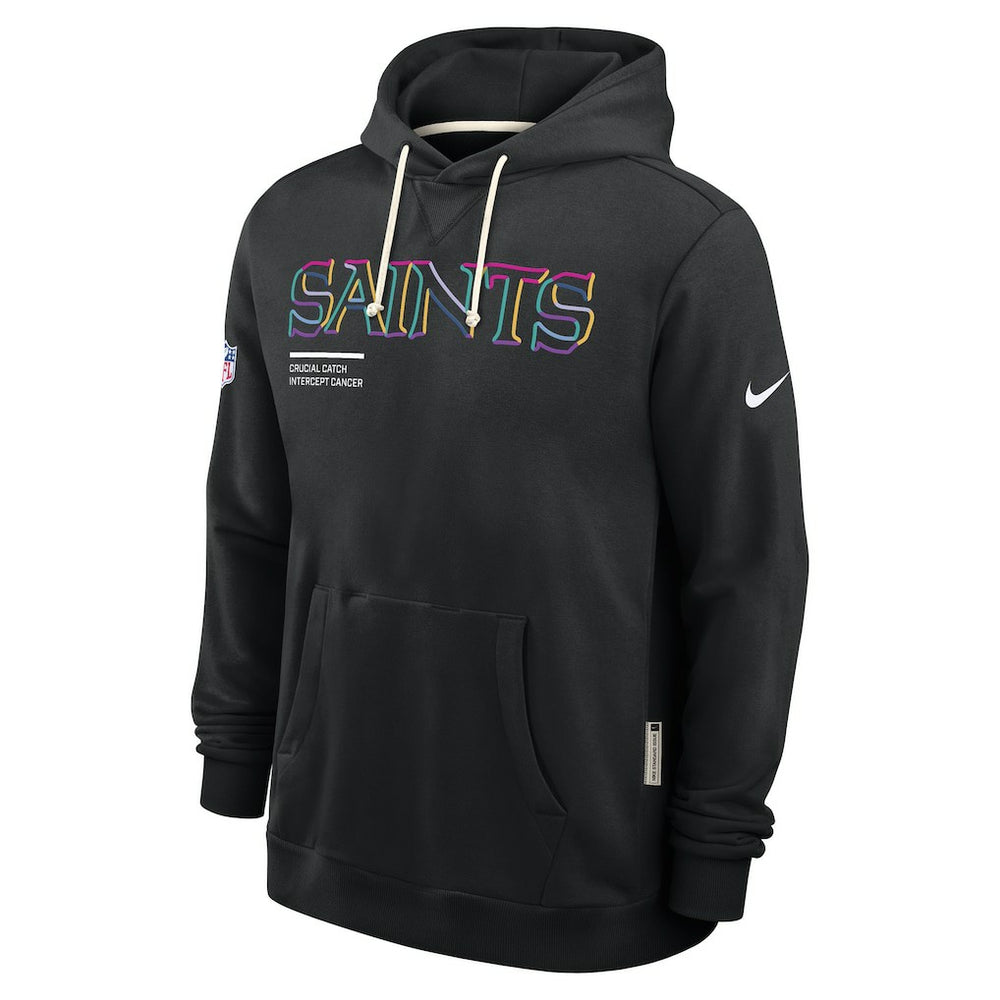 New Orleans Saints 2025 NFL Crucial Catch Sideline Standard Issue Dri-FIT Hoodie - Black | Nike discount